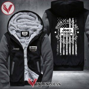 Jeep When it gets hot my top comes off Fleece Hoodie Jacket, Unique Gifts For Car Lovers - Vesles2014S 1