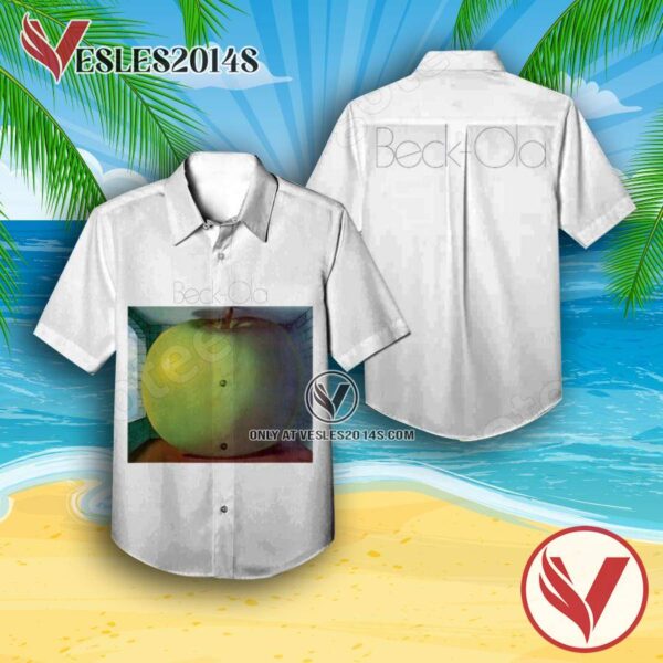 Jeff Beck Beck-ola Album Cover White Hawaiian Shirt, Unique Gifts For Music Lovers - Vesles2014S