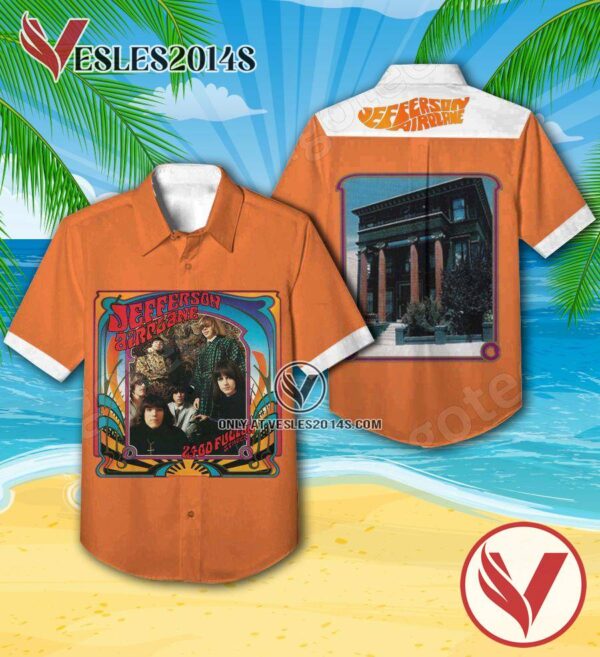 Jefferson Airplane 2400 Fulton Street Compilation Album Cover Hawaiian Shirt, Unique Gifts For Music Lovers - Vesles2014S