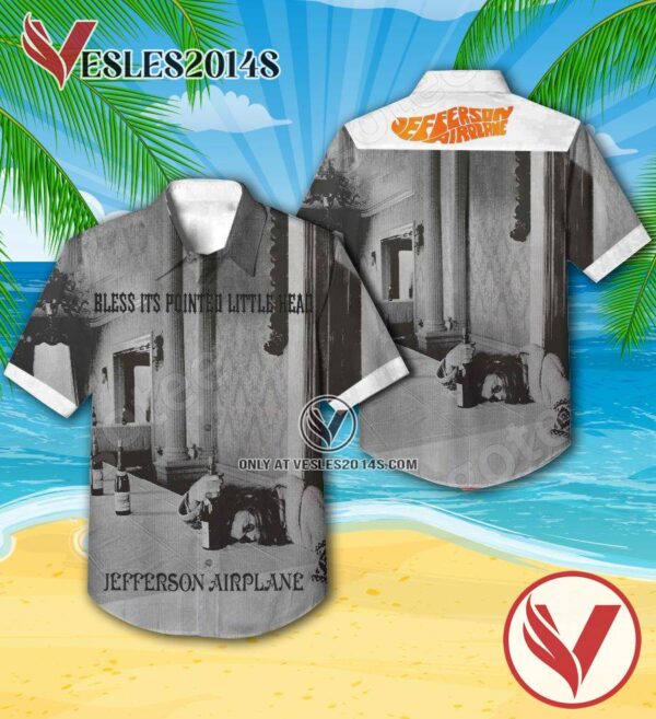 Jefferson Airplane Bless Its Pointed Little Head Album Cover Hawaiian Shirt, Unique Gifts For Music Lovers - Vesles2014S
