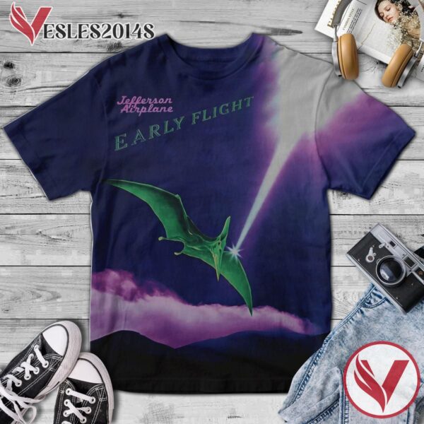 Jefferson Airplane Early Flight Album Cover Shirt, Perfect Gifts For Music Lovers - Vesles2014S