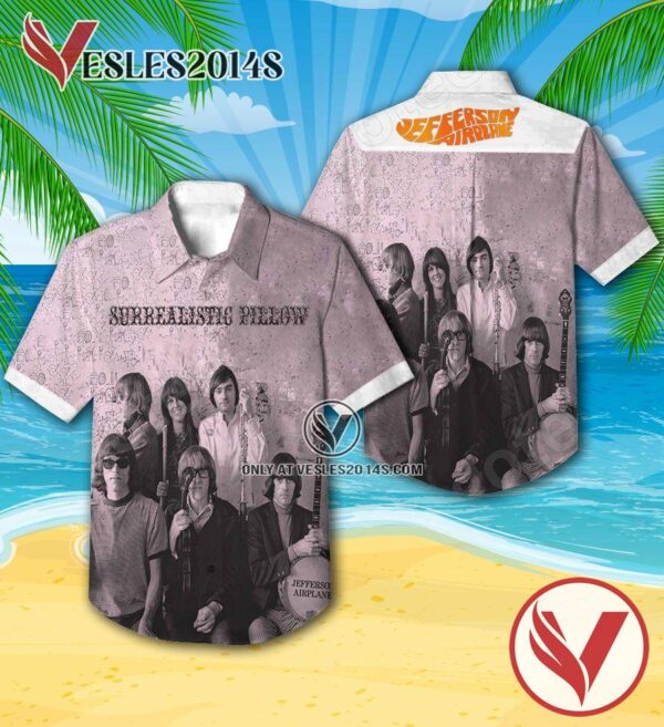 Jefferson Airplane Surrealistic Pillow Album Cover Hawaiian Shirt, Unique Gifts For Music Lovers - Vesles2014S