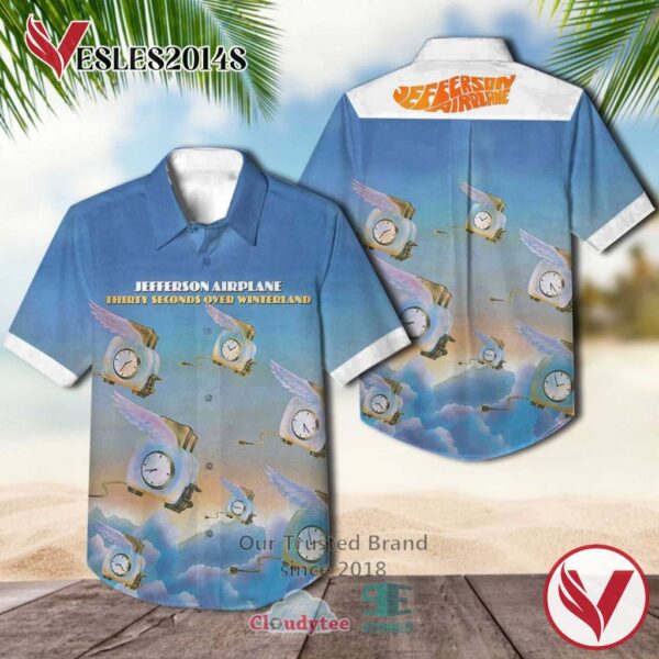 Jefferson Airplane Thirty Seconds Over Winterland 1973 Album Hawaiian Shirt, Best Gift For Music Lovers Vesles2014S