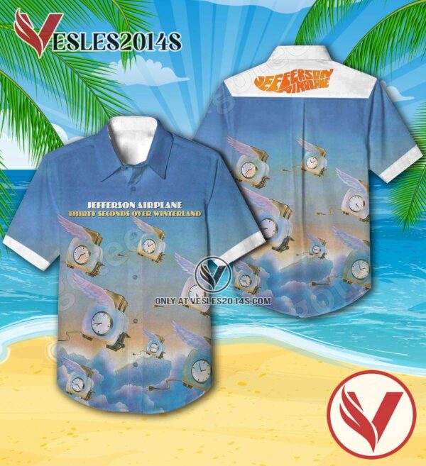 Jefferson Airplane Thirty Seconds Over Winterland Album Cover Hawaiian Shirt, Unique Gifts For Music Lovers - Vesles2014S