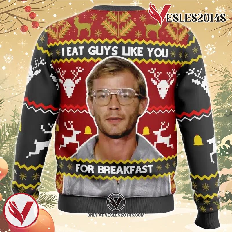Jeffrey Dahmer Ugly Christmas Sweater, Unique Christmas Gift For Fans - Vesles2014S 1