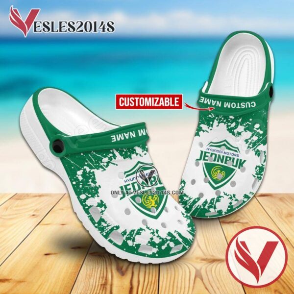 Jeonbuk Hyundai Motors Logo Custom Crocs Shoes For Men And Women, Unique Clogs Shoes For Fans - Vesles2014S