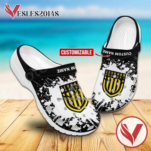 Jeonnam Dragons Logo Custom Crocs Shoes For Men And Women, Unique Clogs Shoes For Fans - Vesles2014S