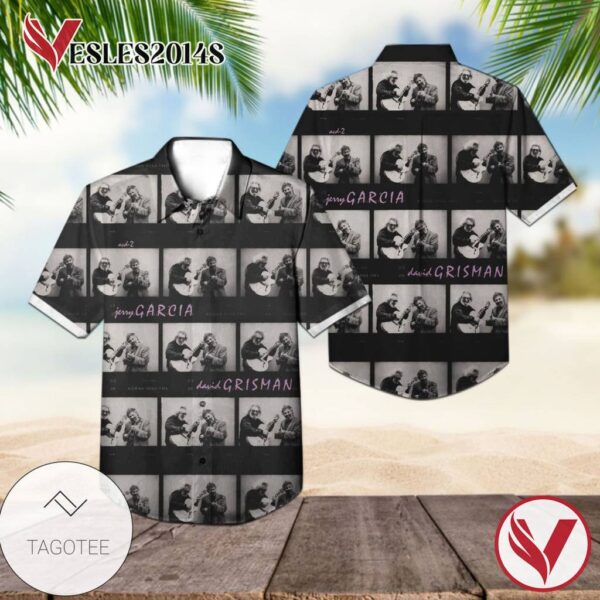 Jerry Garcia David Grisman Album Cover Hawaiian Shirt, Best Gift For Music Lovers Vesles2014S
