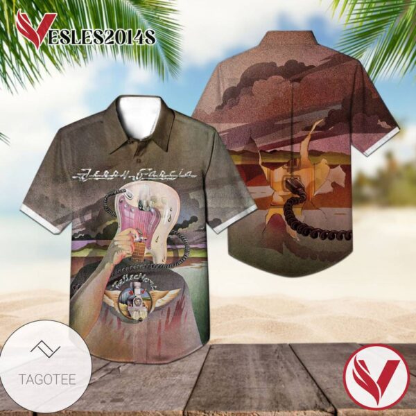 Jerry Garcia Reflections Album Cover Hawaiian Shirt, Best Gift For Music Lovers Vesles2014S