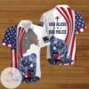 Jesus Bible American Flag 4th Of July Independence Day God Bless Our Police Graphic Print Short Sleeve Hawaiian Casual Shirt Vesles2014S
