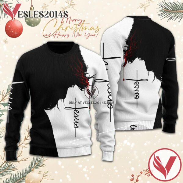 Jesus Christ Shadow Sweater, Unique Winter Outfits For Fans - Vesles2014S  1