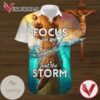 Jesus Focus On Me Not The Storm Graphic Print Short Sleeve Hawaiian Casual Shirt Vesles2014S