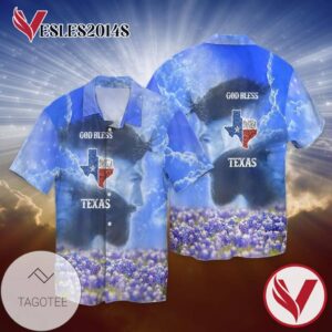 Jesus God bless Texas For Men And Women Graphic Print Short Sleeve Hawaiian Casual Shirt Vesles2014S 1