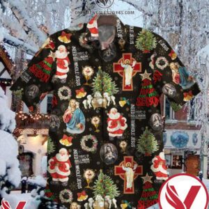 Jesus Lamb And Santa All I Need Today Is A Little Bit Of Hallmark Christmas Movies And A Whole Lot Of Jesus Hawaiian Shirt, Unique Gifts For Friends - Vesles2014S 1