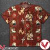 Jesus With Lamb Red Hawaiian Shirt, Unique Gifts For Friends - Vesles2014S 1