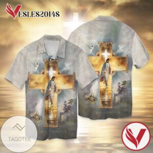 Jesus bible For Men And Women Graphic Print Short Sleeve Hawaiian Casual Shirt Vesles2014S