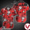 Jet Black Tropical Floral Red Hawaiian Shirt, Unique Gifts For Friends - Vesles2014S 1