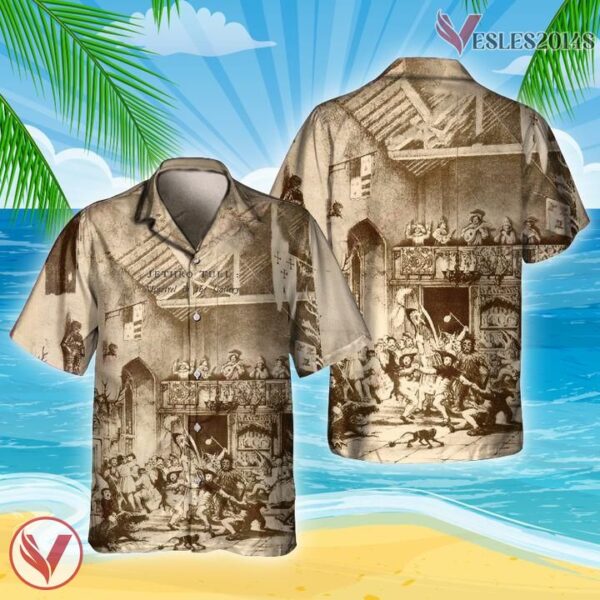 Jethro Tull Minstrel In The Gallery Album Cover Hawaiian Shirt, Unique Gifts For Music Lovers Vesles2014S