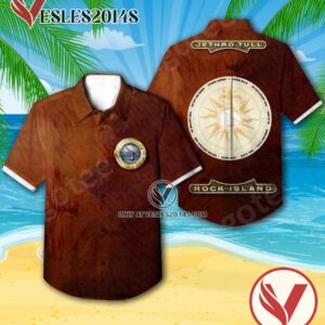 Jethro Tull Rock Island Album Cover Hawaiian Shirt, Unique Gifts For Music Lovers - Vesles2014S