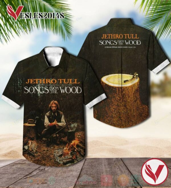 Jethro Tull Songs from the Wood Album Hawaiian Shirt, Best Gift For Music Lovers Vesles2014S