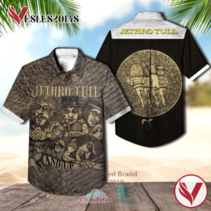 Jethro Tull Stand Up Album Hawaiian Casual Shirt, Best Gift For Music Lovers Vesles2014S