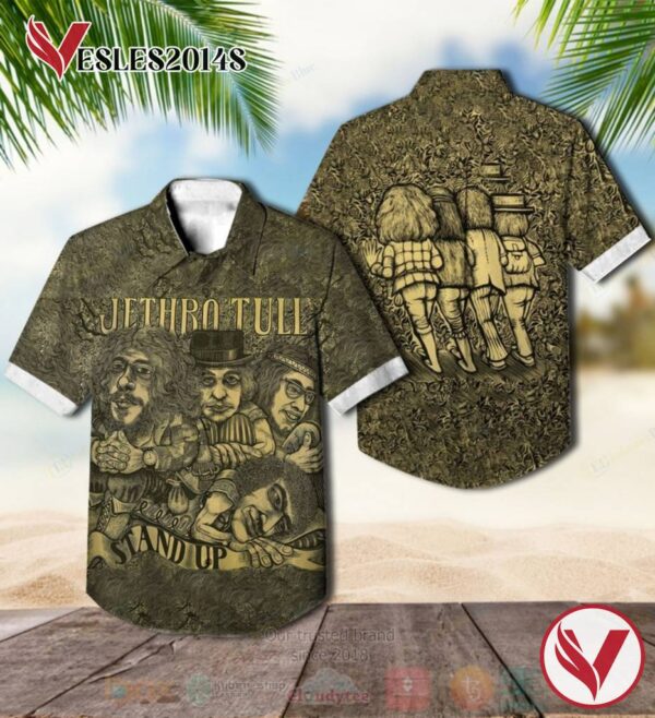 Jethro Tull Stand Up Album Hawaiian Shirt, Best Gift For Music Lovers Vesles2014S