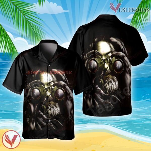 Jethro Tull Stormwatch Studio Album Cover Hawaiian Shirt, Unique Gifts For Music Lovers Vesles2014S