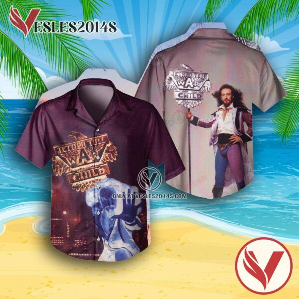Jethro Tull War Child Album Cover Hawaiian Shirt, Unique Gifts For Music Lovers - Vesles2014S