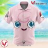 Jigglypuff Face Pokemon Hawaiian Button Up Shirt, Perfect Gifts For Anime Lovers - Vesles2014S