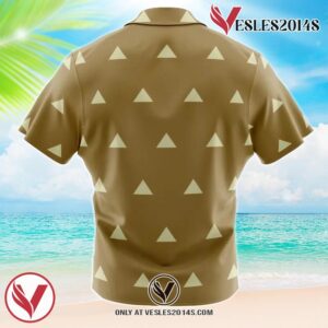 Jigoro Kuwajima Demon Slayer Hawaiian Button Up Shirt, Perfect Gifts For Anime Lovers - Vesles2014S 1