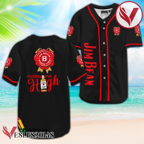 Jim Beam Make Me High Baseball Jersey, Perfect Gifts For Fans - Vesles2014S