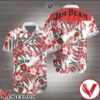 Jim Beam Red Tropical Floral White Hawaiian Shirt, Unique Gifts For Friends - Vesles2014S 1