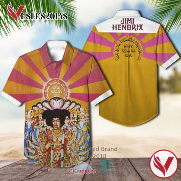 Jimi Hendrix Axis Bold as Love Album Hawaiian Shirt, Best Gift For Music Lovers Vesles2014S