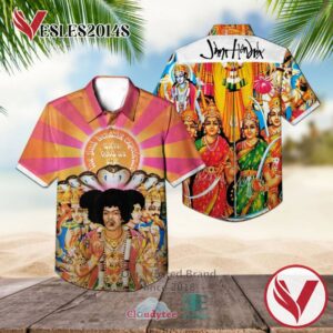 Jimi Hendrix Axis Bold as Love Hawaiian Casual Shirt, Best Gifts For Summer Vesles2014S 1