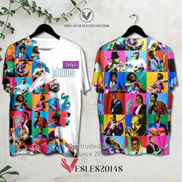 Jimi Hendrix-Blues Album 3D Shirt, Unique Gifts For Music Lovers - Vesles2014S