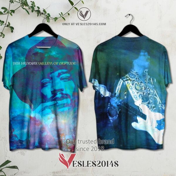 Jimi Hendrix Experience Valleys of Neptune Album 3D T-Shirt, Unique Gifts For Music Lovers - Vesles2014S