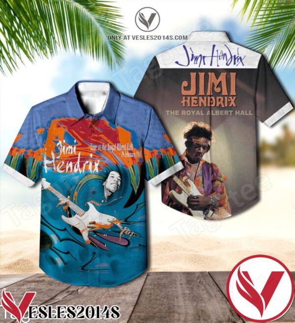 Jimi Hendrix Live At The Royal Albert Hall Hawaiian Shirt, Unique Gifts For Friends - Vesles2014S 1