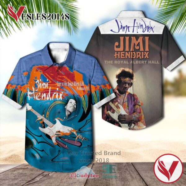 Jimi Hendrix Live at the Royal Albert Hall Album Hawaiian Shirt, Best Gift For Music Lovers Vesles2014S
