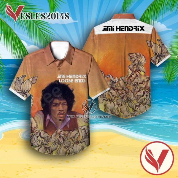 Jimi Hendrix Loose Ends Compilation Album German Cover Hawaiian Shirt, Unique Gifts For Music Lovers - Vesles2014S