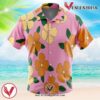 Jinbe Egghead Island One Piece Hawaiian Button Up Shirt, Perfect Gifts For Anime Lovers - Vesles2014S