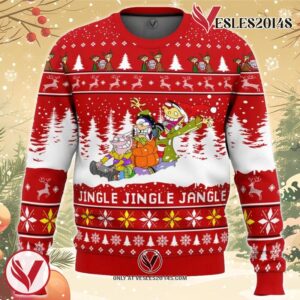 Jingle Jingle Jangle Ed Edd n Eddy Ugly Christmas Sweater, Unique Christmas Gift For Fans - Vesles2014S