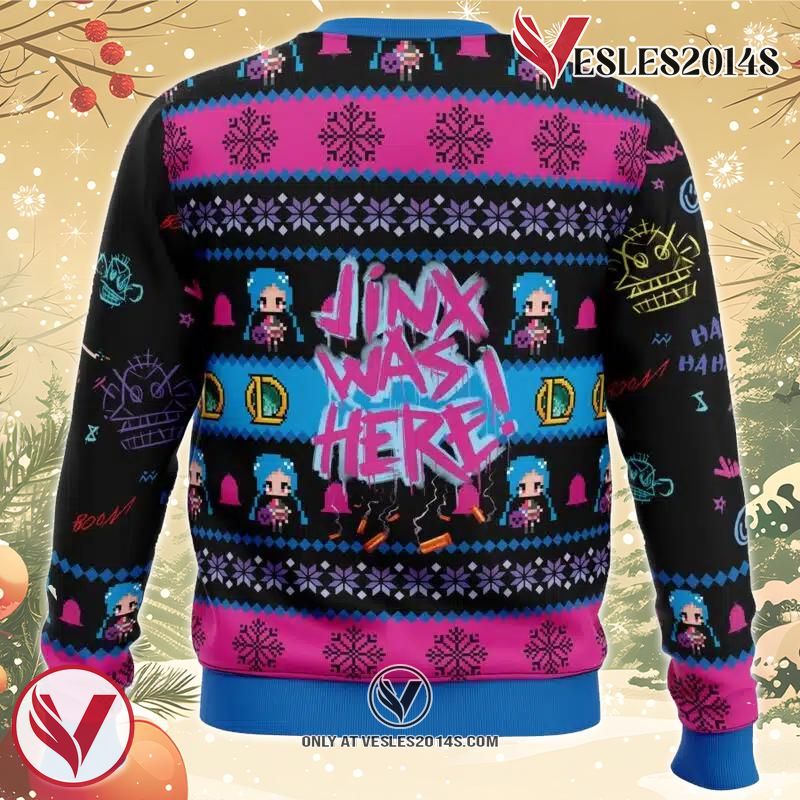 Jinx League of Legends Ugly Christmas Sweater, Unique Christmas Gift For Fans - Vesles2014S 1