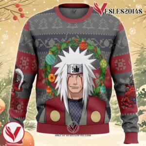 Jiraiya Naruto Ugly Christmas Sweater, Unique Christmas Gift For Fans - Vesles2014S