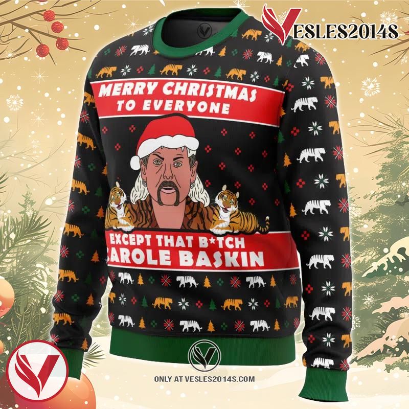 Joe Exotic Tiger King Ugly Christmas Sweater, Unique Christmas Gift For Fans - Vesles2014S 1