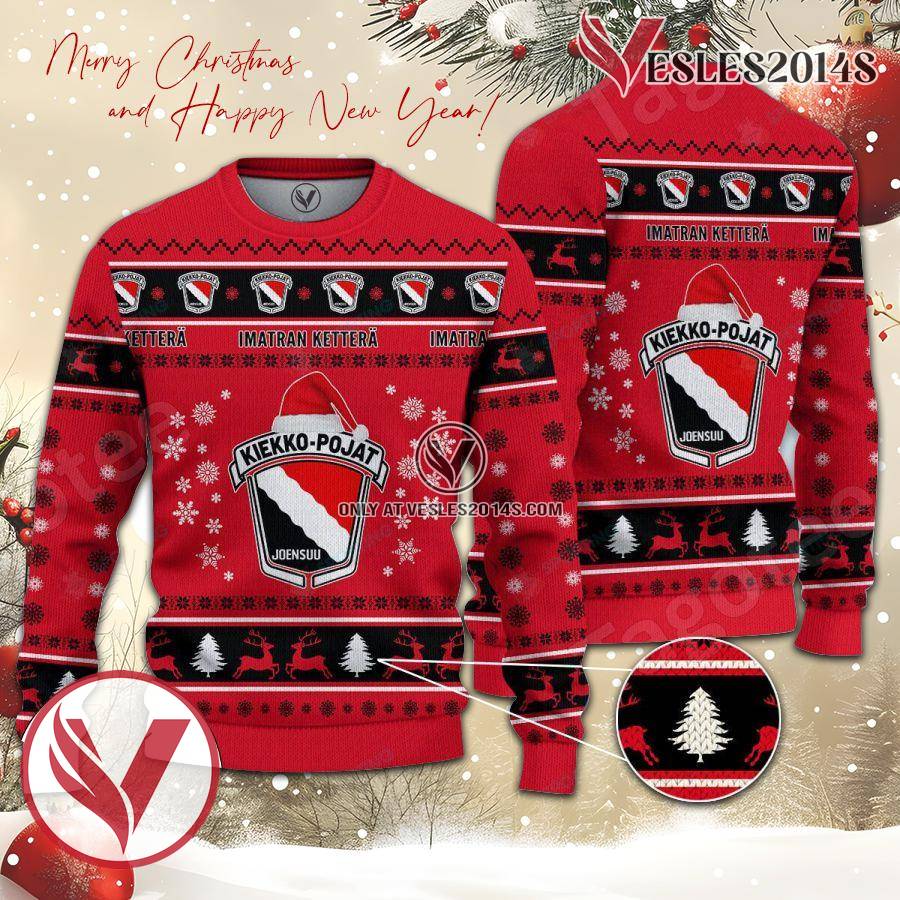 Joensuun Kiekko-Pojat Sport Ugly Christmas Sweater, Unique Gifts For Fans - Vesles2014aS 1