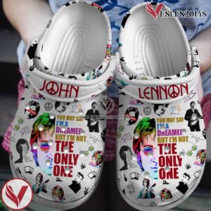 John Lennon Music Crocs Crocband Clogs Shoes, Unique Gifts For Fans Style 1 - Vesles2014S
