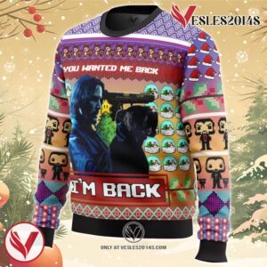 John Wick Ugly Christmas Sweater, Unique Christmas Gift For Fans - Vesles2014S 1