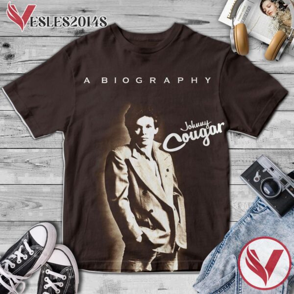 Johnny Cougar A Biography Album Cover Shirt, Perfect Gifts For Music Lovers - Vesles2014S