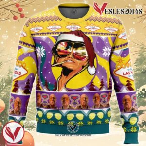 Johnny Depp Fear and Loathing Ugly Christmas Sweater, Unique Christmas Gift For Fans - Vesles2014S