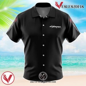 Johnny Silverhand Cyberpunk Hawaiian Button Up Shirt, Perfect Gifts For Anime Lovers - Vesles2014S 1